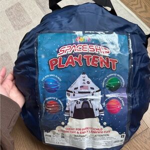 Spaceship Play Tent - Navy Blue